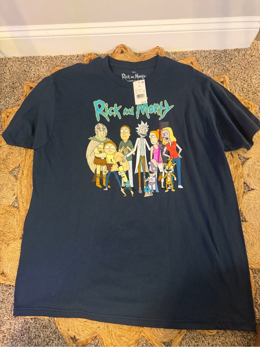 Rick and Morty Navy Short Sleeve Graphic Tee